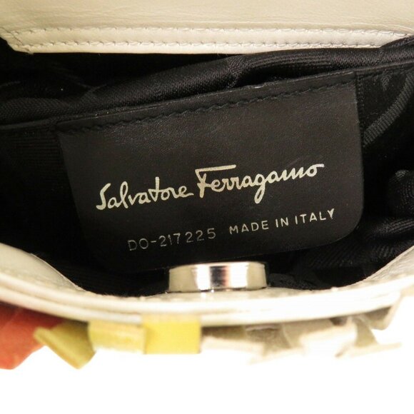 SALVATORE FERRAGAMO Multicolor Leather Gancini Handbag - Picture 8 of 10